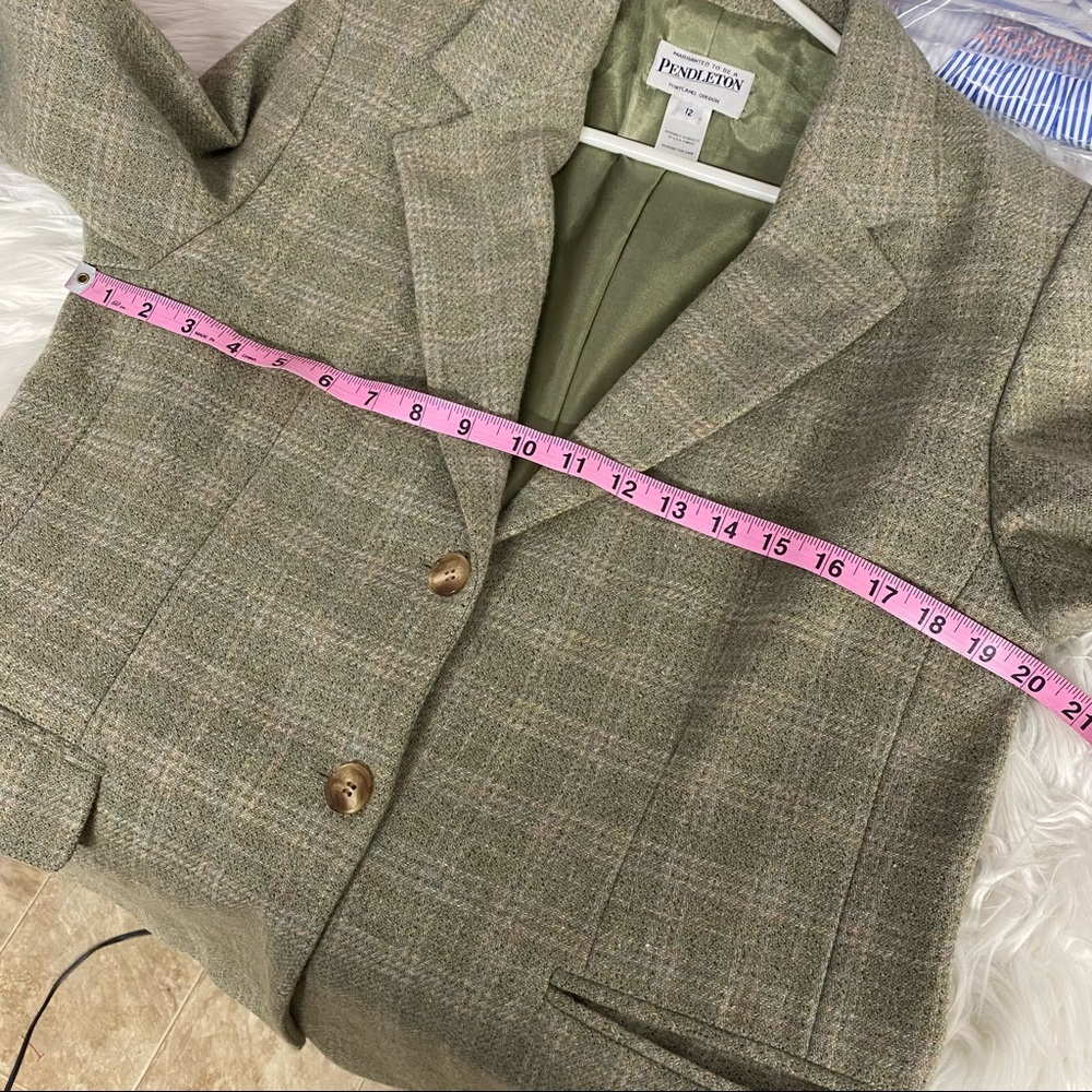 Pendleton Wool Lambswool Wool Blend Blazer - image 6